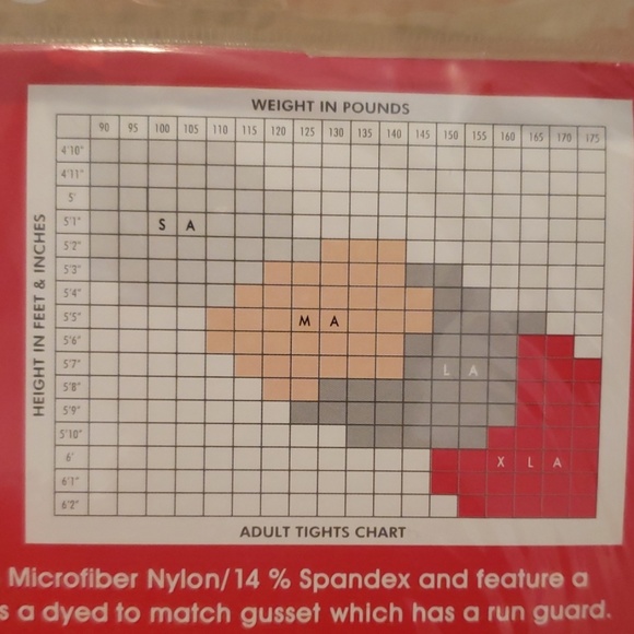 NWT Black Footless Tights - Picture 3 of 3